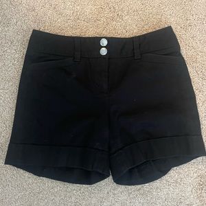 White House black market black dress shorts
